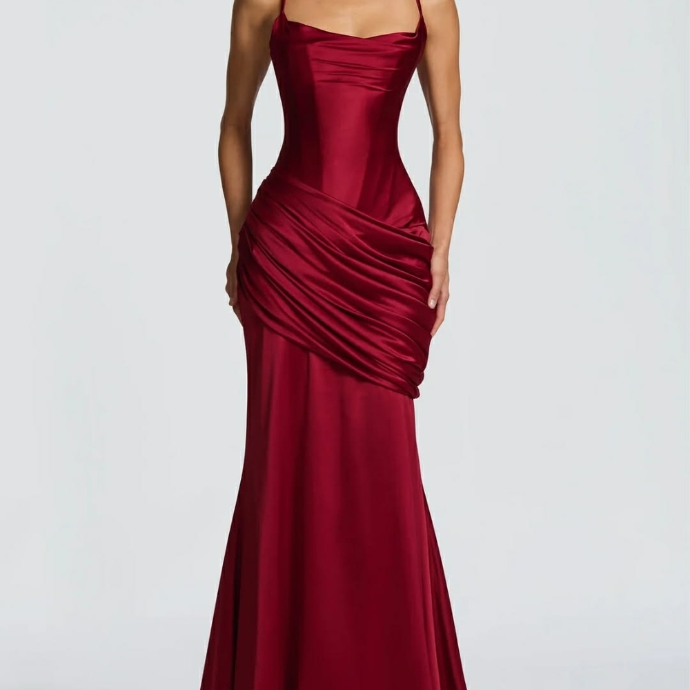 Chic Burgundy Maxi Dress